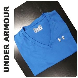 Under Armour | Dri Fit V-neck Tee Shirt Blue